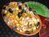 Recette Ma paella, aux fruits de mer seulement