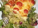 Recette Clafoutis aux tomates cerise et aux oignons