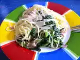 Recette Spaghetti à la carbonara de mâche