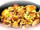 Recette Viande hachée et pommes de terre à la poêle