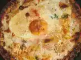 Recette Tarte fromagère à l'oeuf au plat
