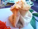 Recette Aumonière au saumon fumé et herbes fraîches