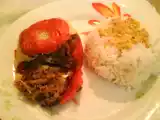 Recette Tomates farcies à la viande hachée sauce orientale