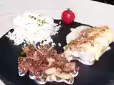 Recette Filet de loup à la crème de girolles
