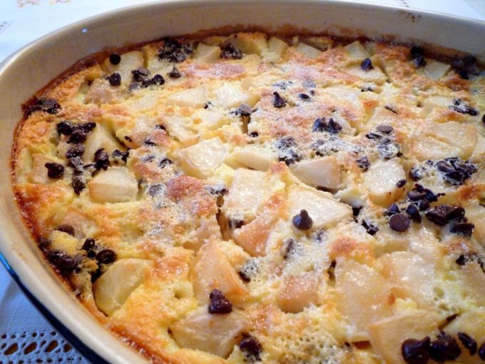 Clafoutis Avec Poires Chocolat Recettes Sur Ptitchef