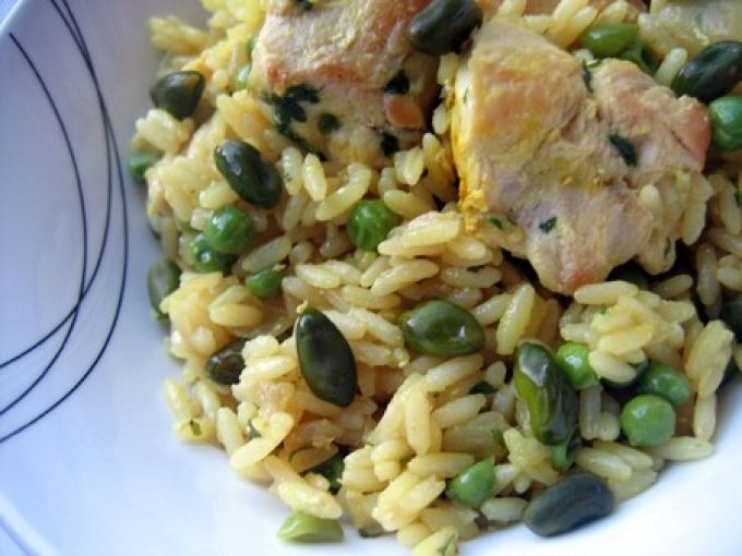 Riz Pilaf Aux Poulet Et Pistaches Recette Ptitchef