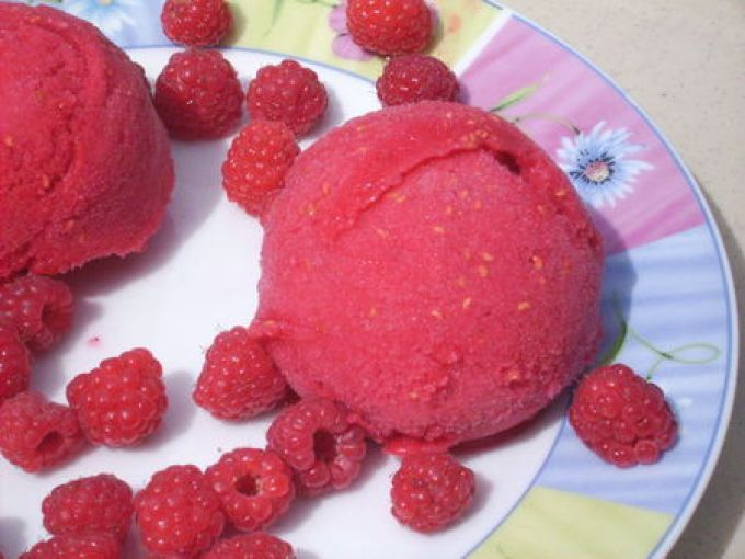 Sorbet à la framboise 24 recettes sur Ptitchef