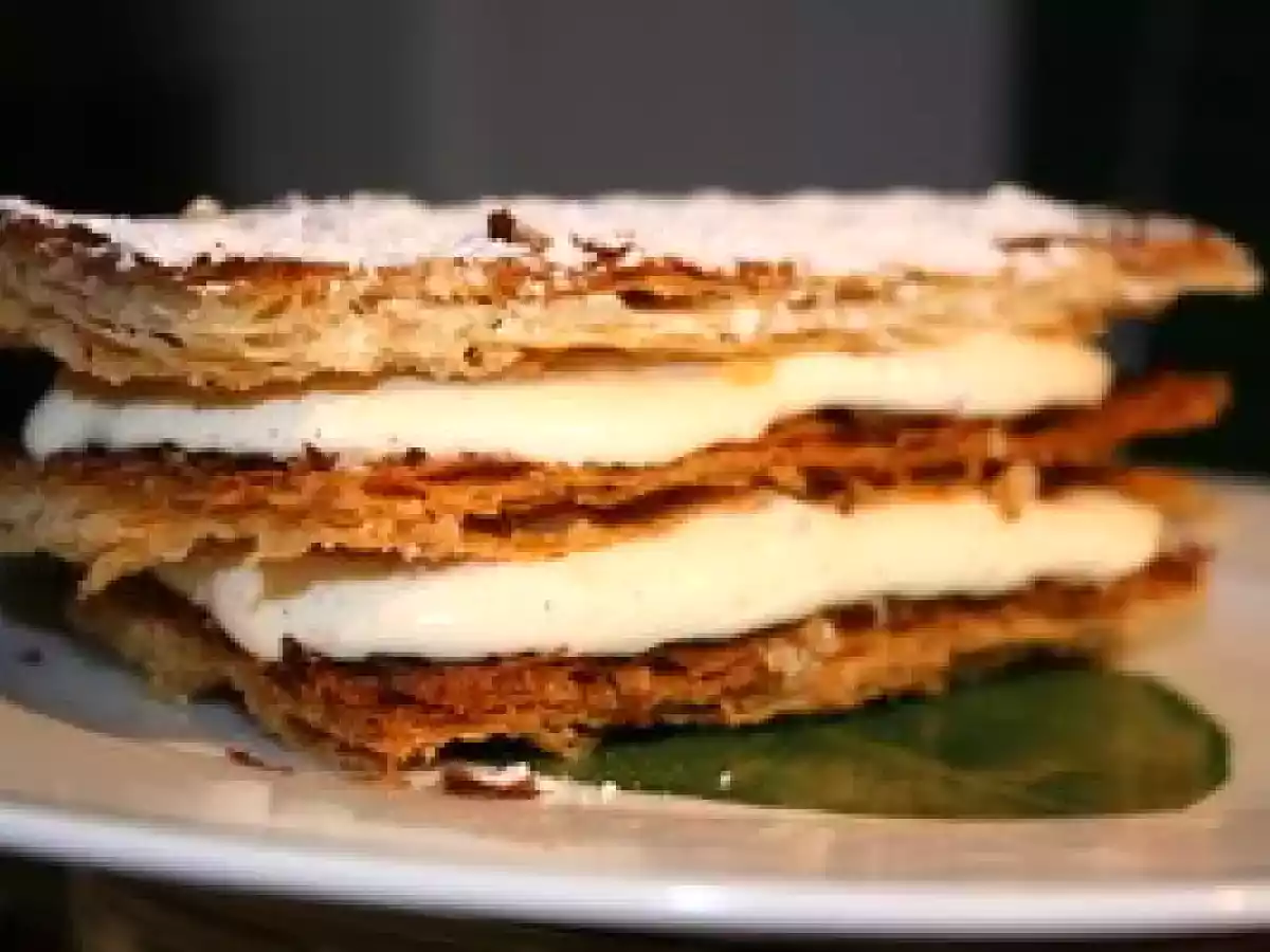 Assemblage de Mille feuilles à la Pierre Hermé, la nouvelle crème vanillée