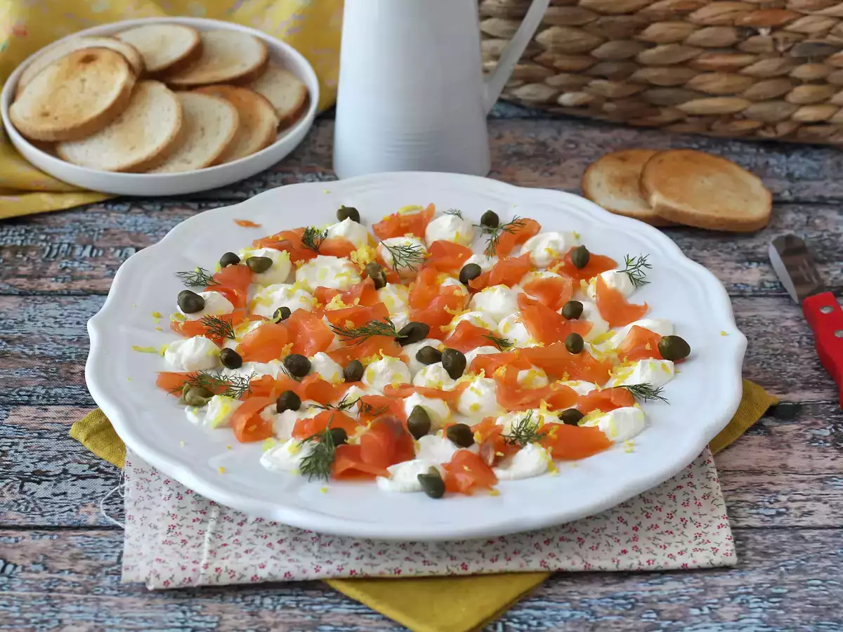 Assiette apéritive à tartiner au saumon fumé - photo 3