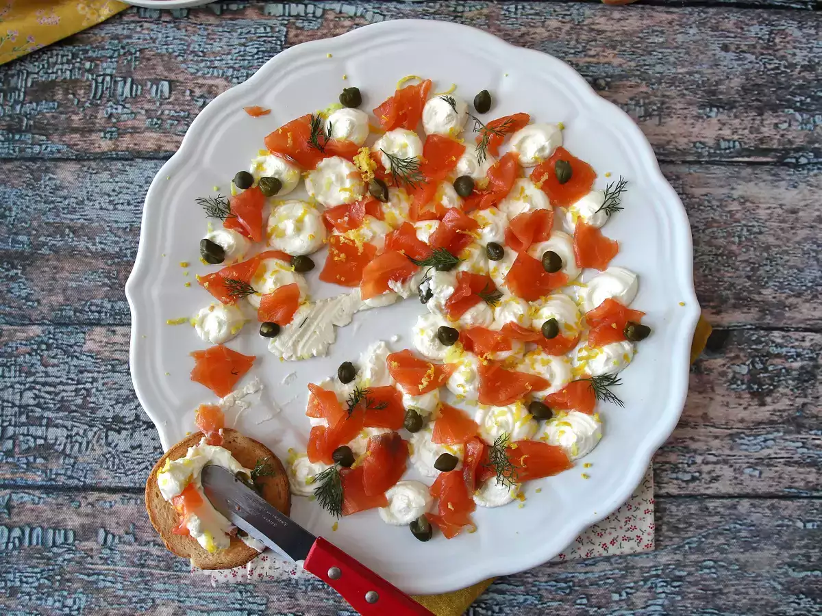 Assiette apéritive à tartiner au saumon fumé - photo 7