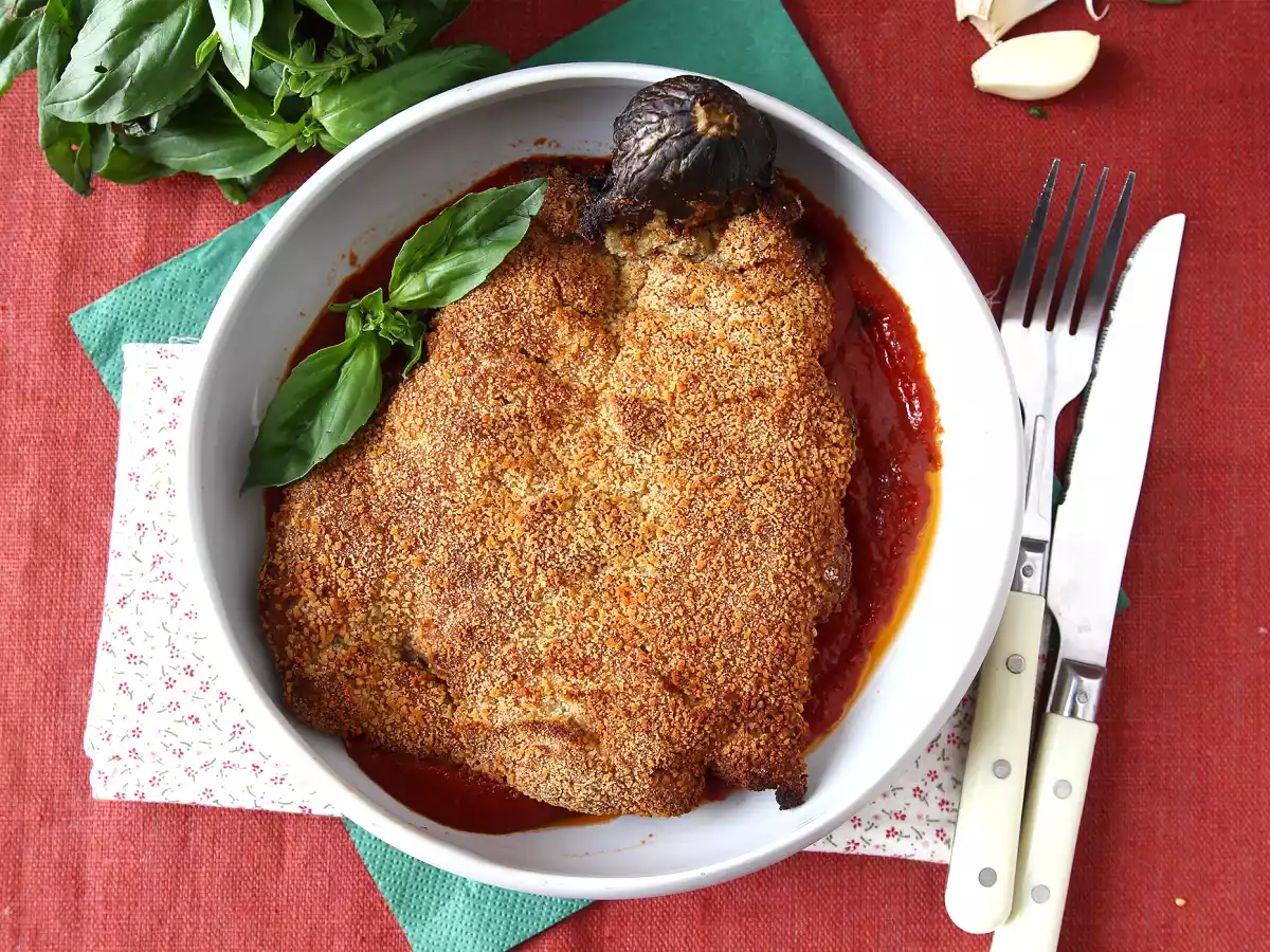 Aubergine panée façon escalope milanaise mais végétarienne - Cuisson Air Fryer - photo 2