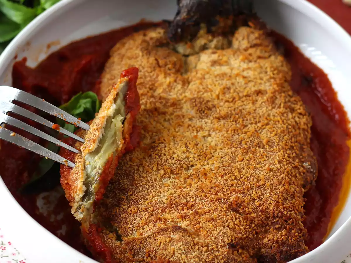 Aubergine panée façon escalope milanaise mais végétarienne - Cuisson Air Fryer - photo 5
