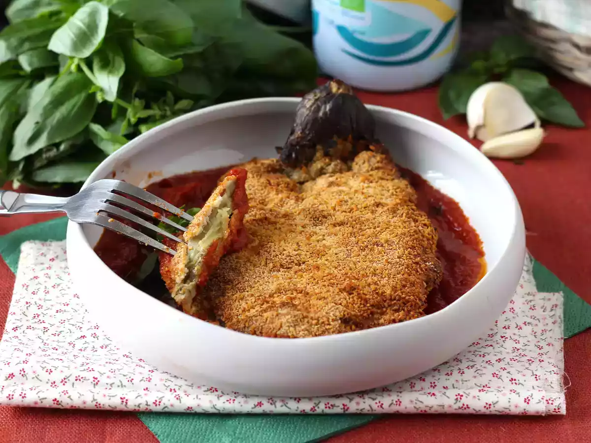 Aubergine panée façon escalope milanaise mais végétarienne - Cuisson Air Fryer