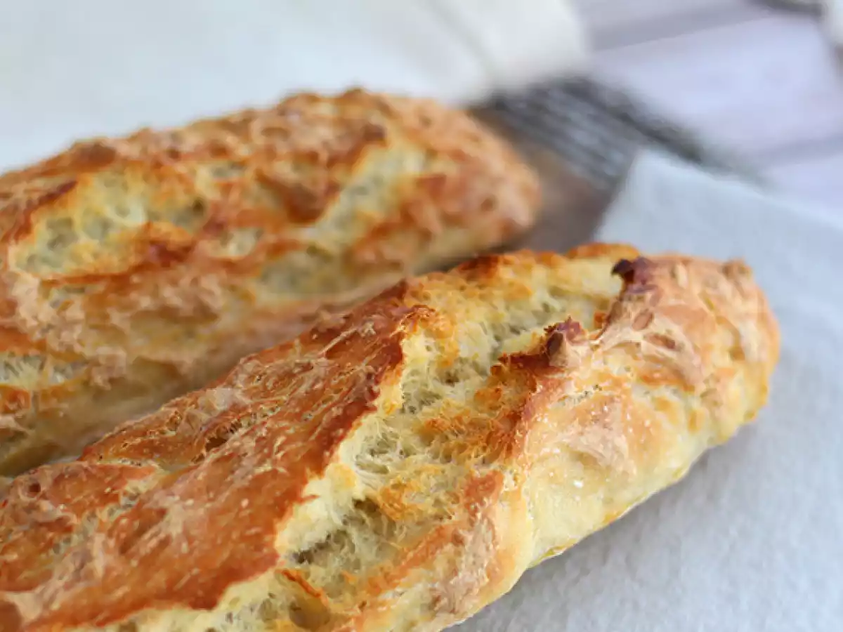 Baguettes de pain express sans pétrissage - photo 3