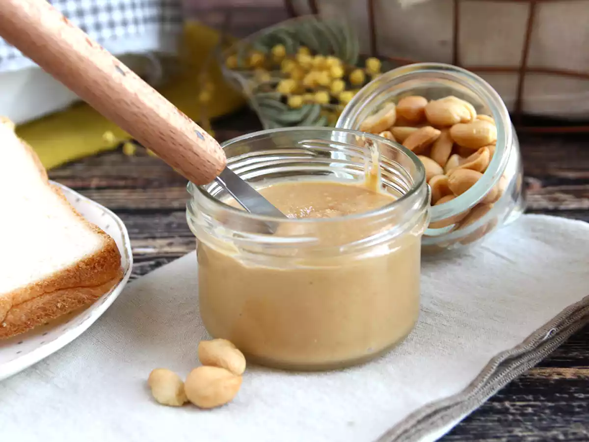 Beurre de cacahuètes maison - purée de cacahuètes