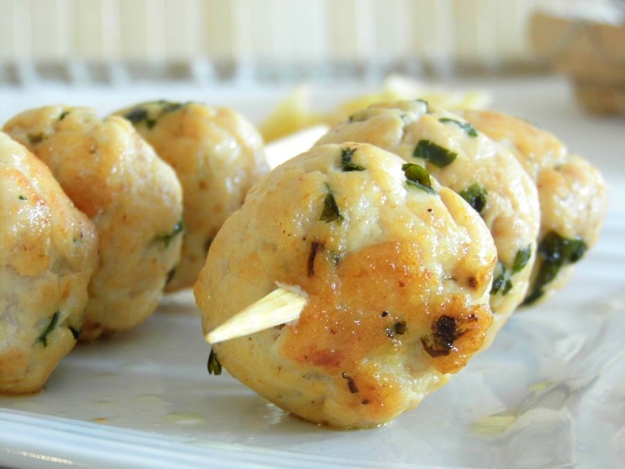 Boulettes De Poulet Au Parmesan Fa On Brochette Recette Ptitchef