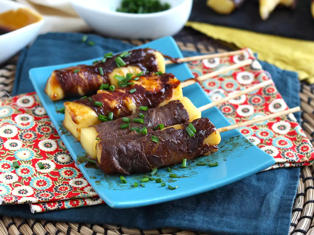 Brochettes de boeuf Yakitori au fromage - photo 4
