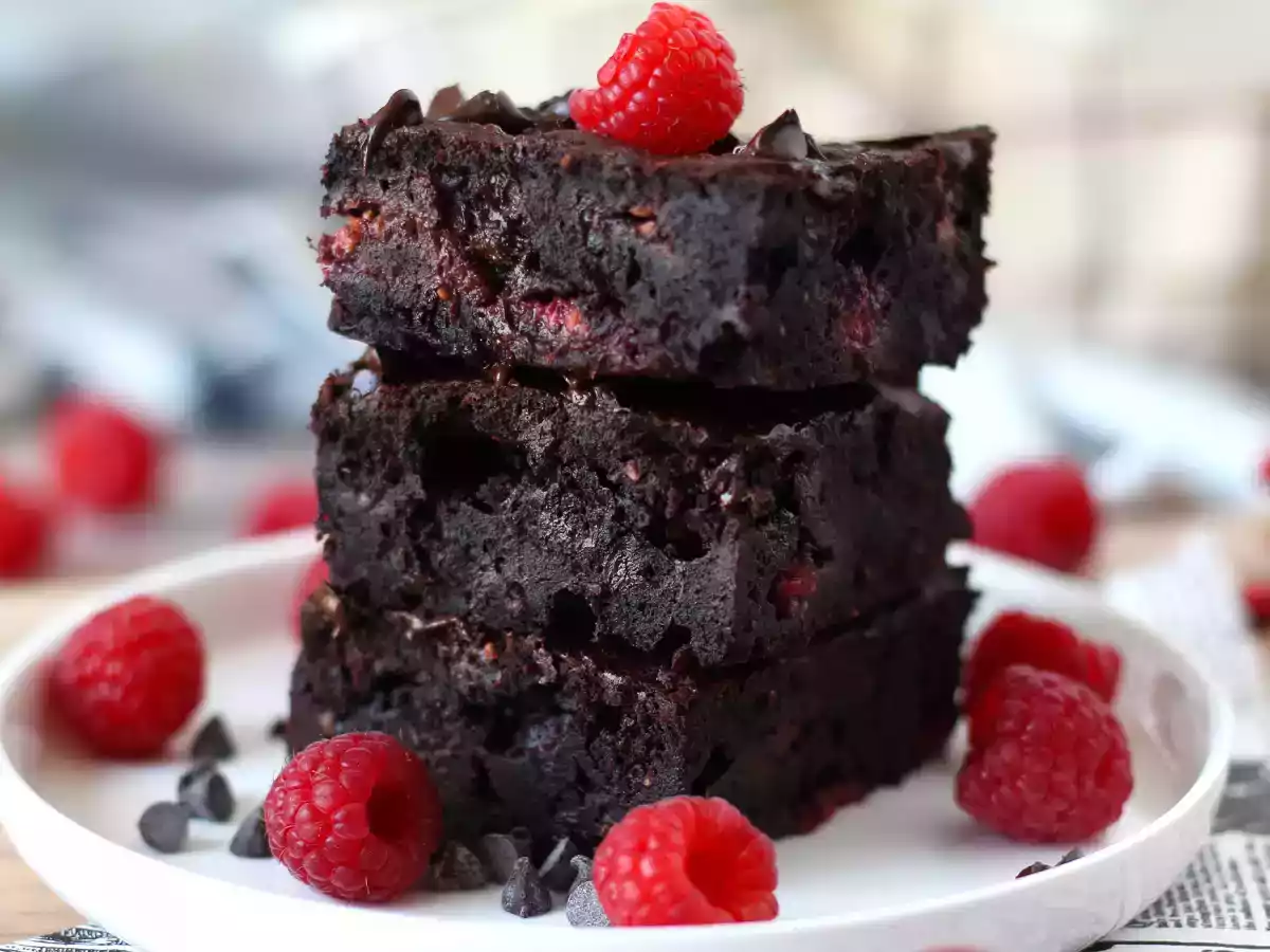 Brownie framboise chocolat, la gourmandise à l'état pur ! - photo 5