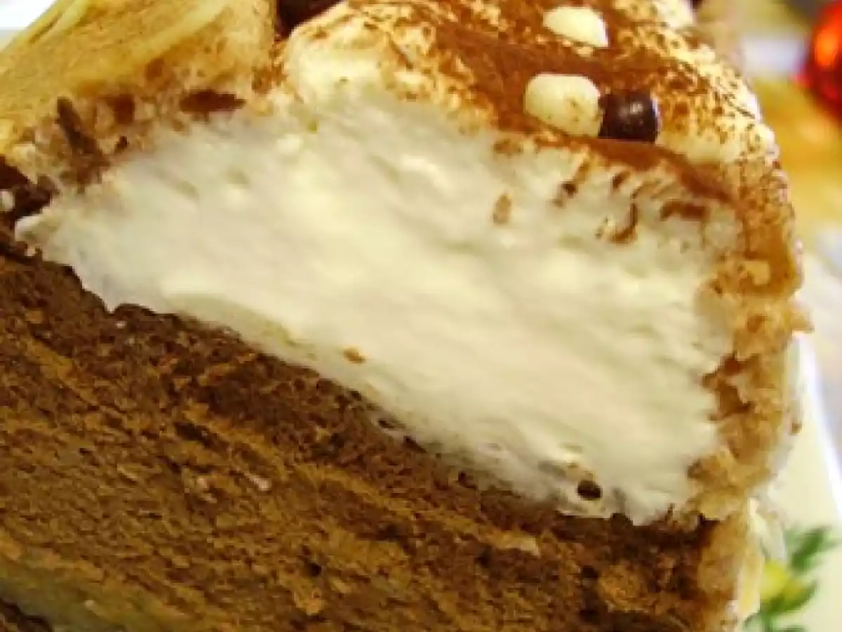 Bûche de noël, bûche aux poires et aux deux chocolats