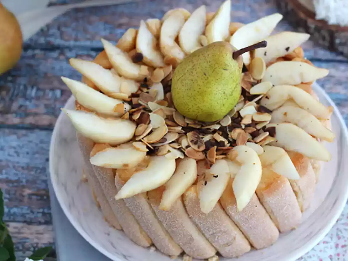 Charlotte aux poires et amandes grillées - photo 5