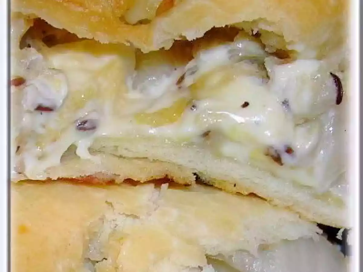 CHAUSSON AU FROMAGE FONDU, CHOUX CHINOIS ET CARVI - photo 2