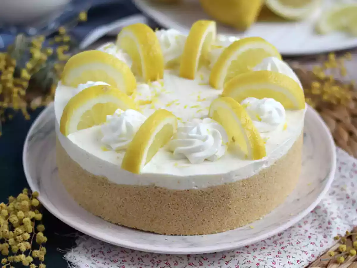Cheesecake sans cuisson au citron