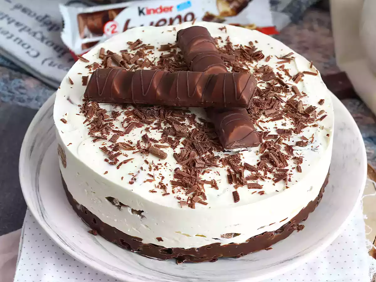 Cheesecake sans cuisson au Kinder Bueno fabuleux - photo 4