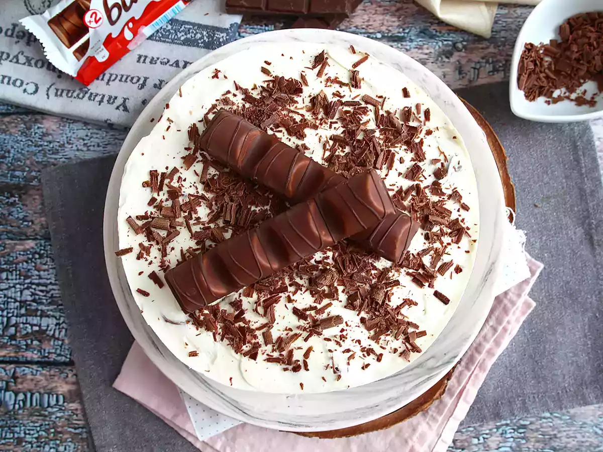 Cheesecake sans cuisson au Kinder Bueno fabuleux - photo 2