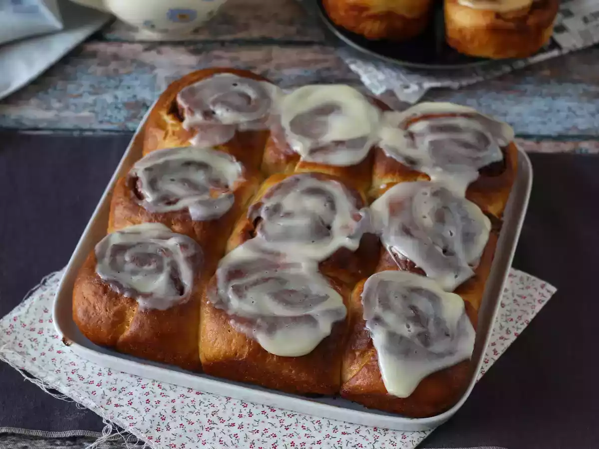 Cinnamon rolls, la brioche à la cannelle et son glaçage à la vanille - photo 7