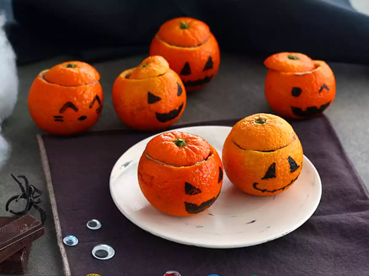 Clémentines d'Halloween et sa mousse au chocolat - photo 3