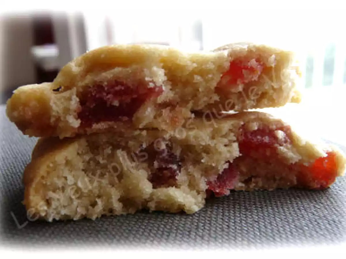 Cookies fraise-chocolat blanc