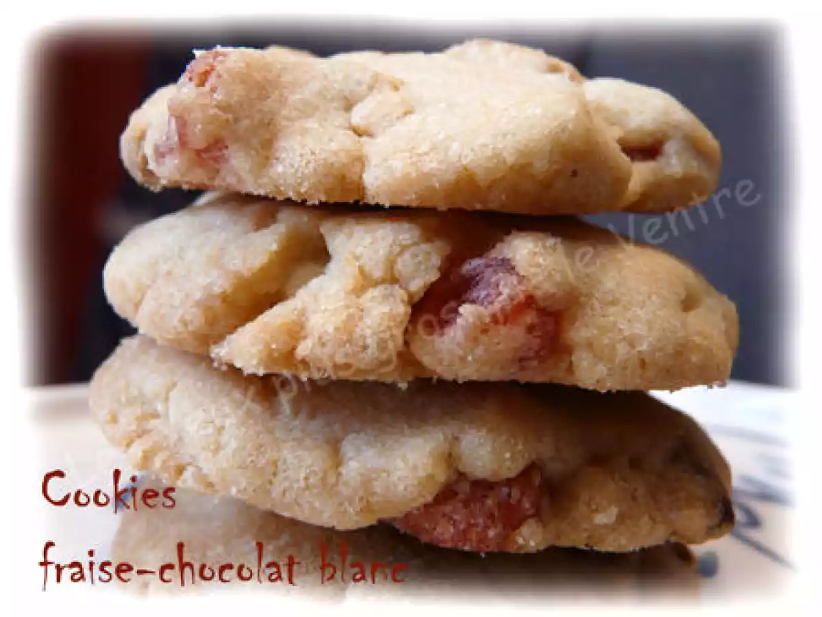 Cookies fraise-chocolat blanc - photo 2