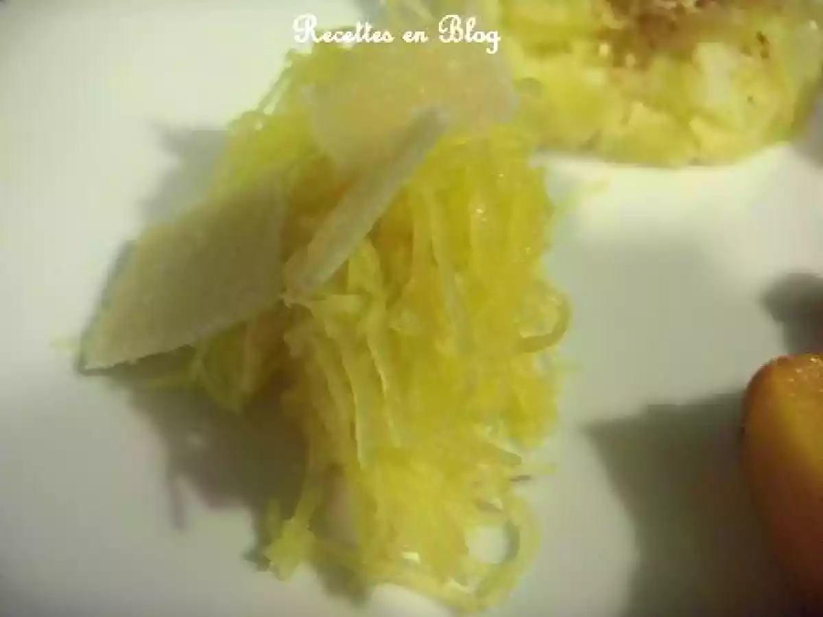 COURGE SPAGHETTIS ET COURGE BUTTERNUT AU FOUR - photo 2