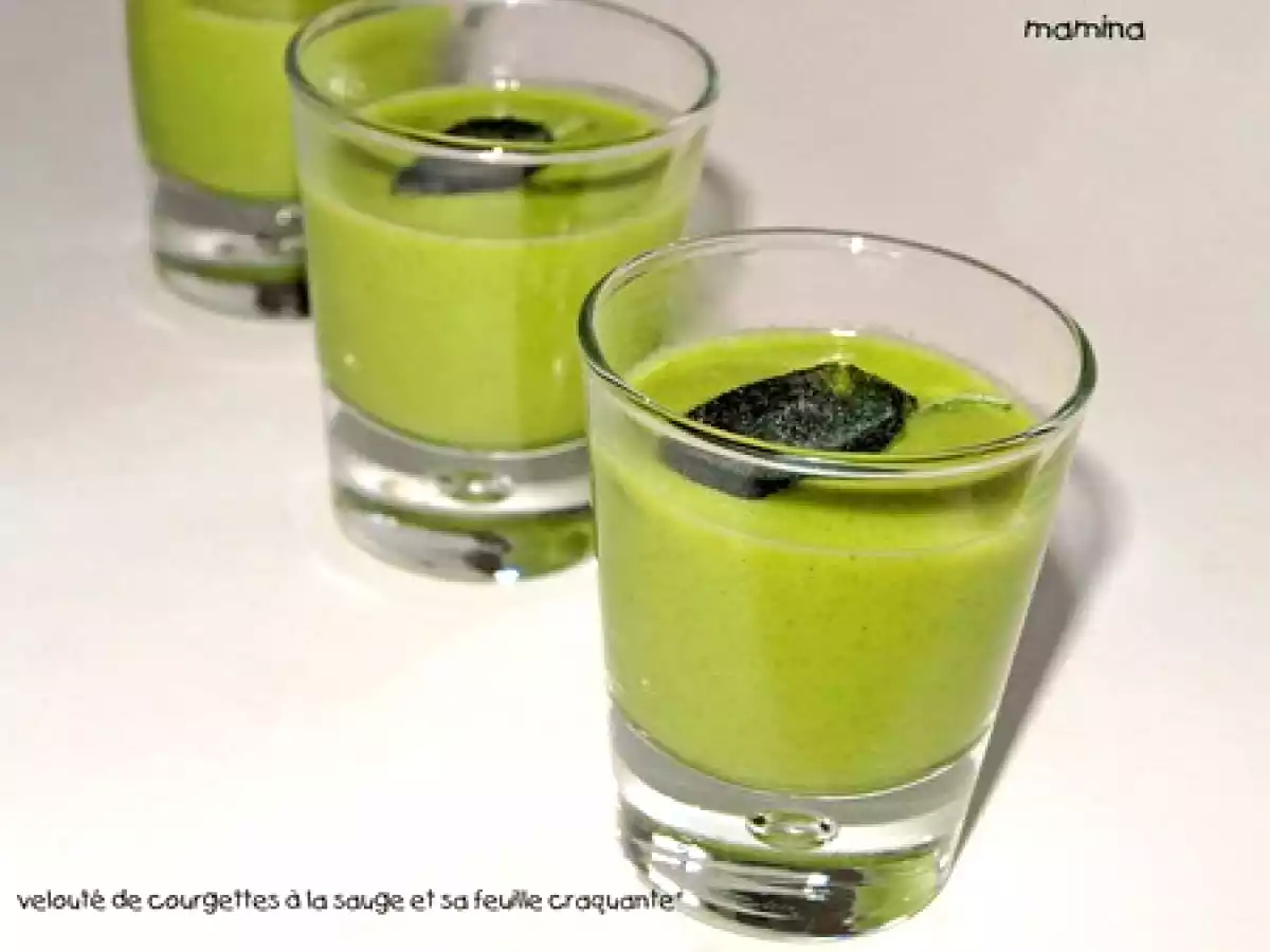 Courgettes et courgettes, à la sauge ou à la tomate pour des verrines - photo 2