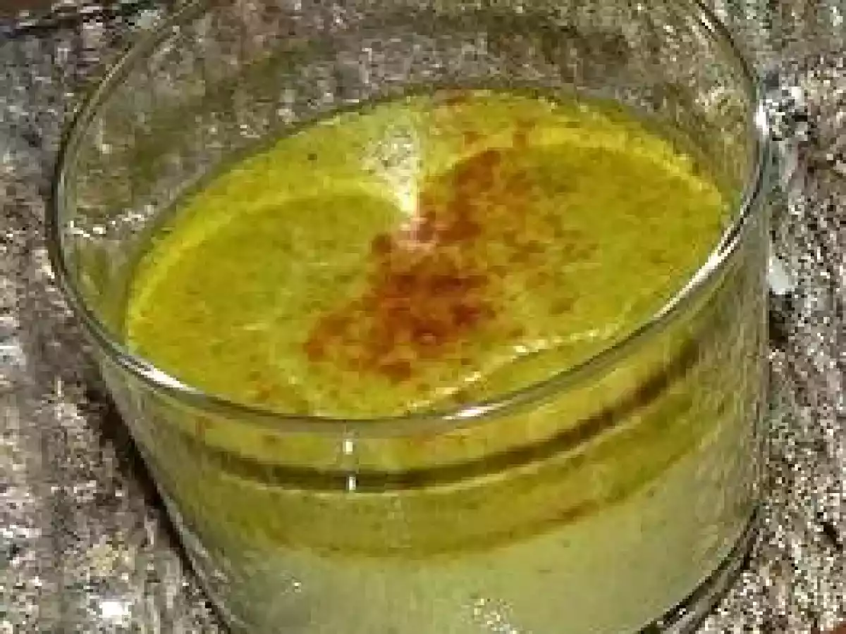 Crème brûlée aux petits pois et curry, aiguillettes de poulet tandoori.. - photo 2