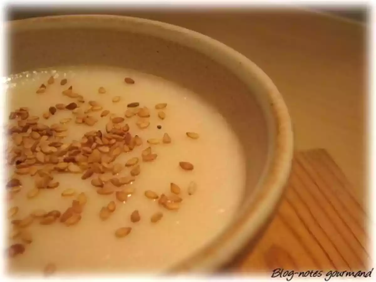 Crème de riz au sésame