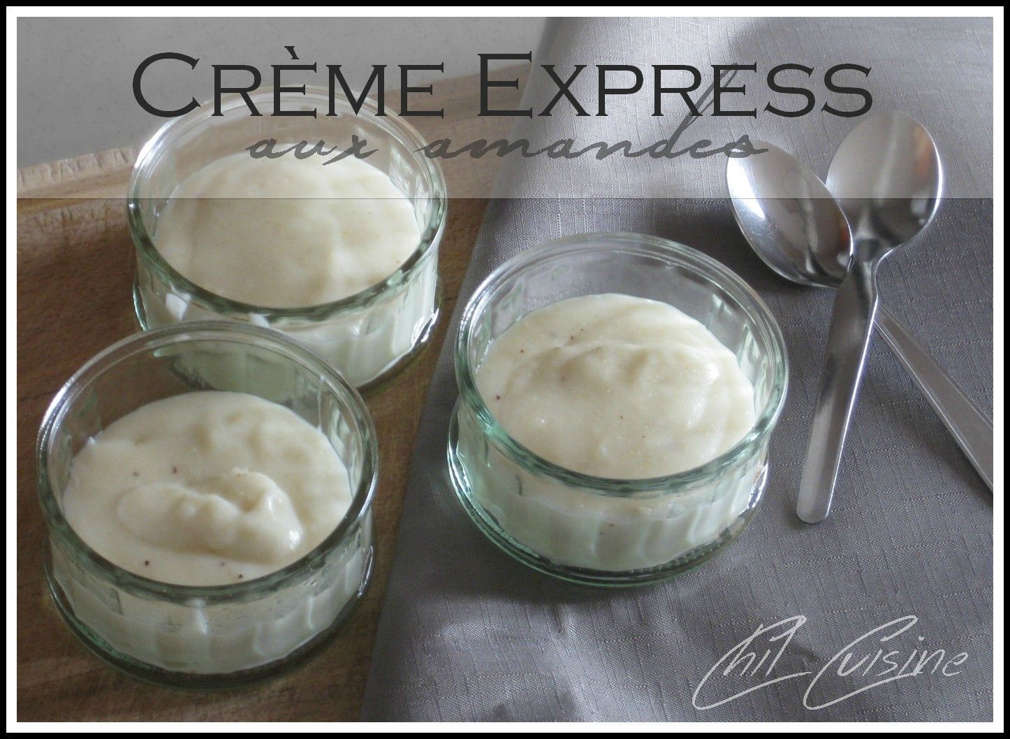 Cr Me Dessert Aux Amandes Recette Express Recette Ptitchef