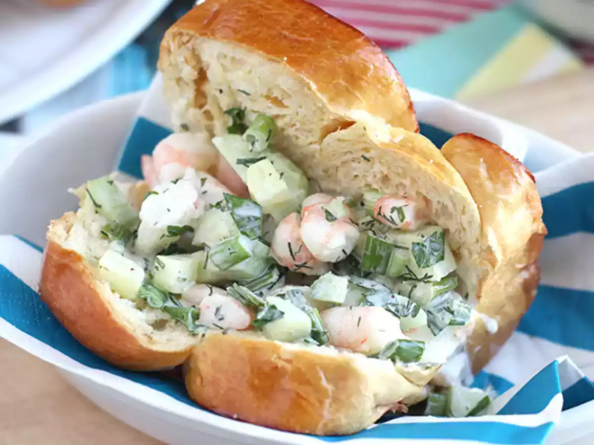 Crevettes roll - Sandwich brioché aux crevettes - photo 5