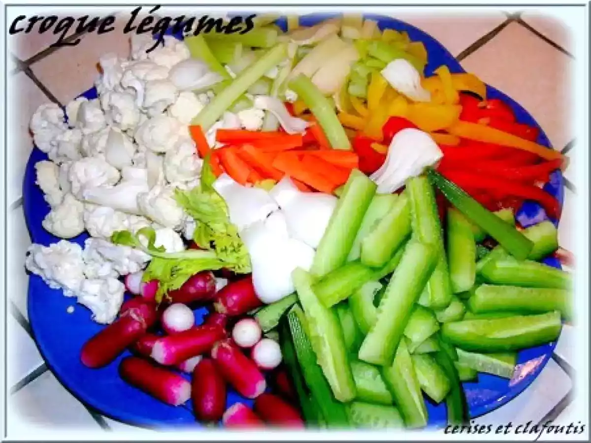 CROQUE LEGUMES et SA FARANDOLE DE SAUCES