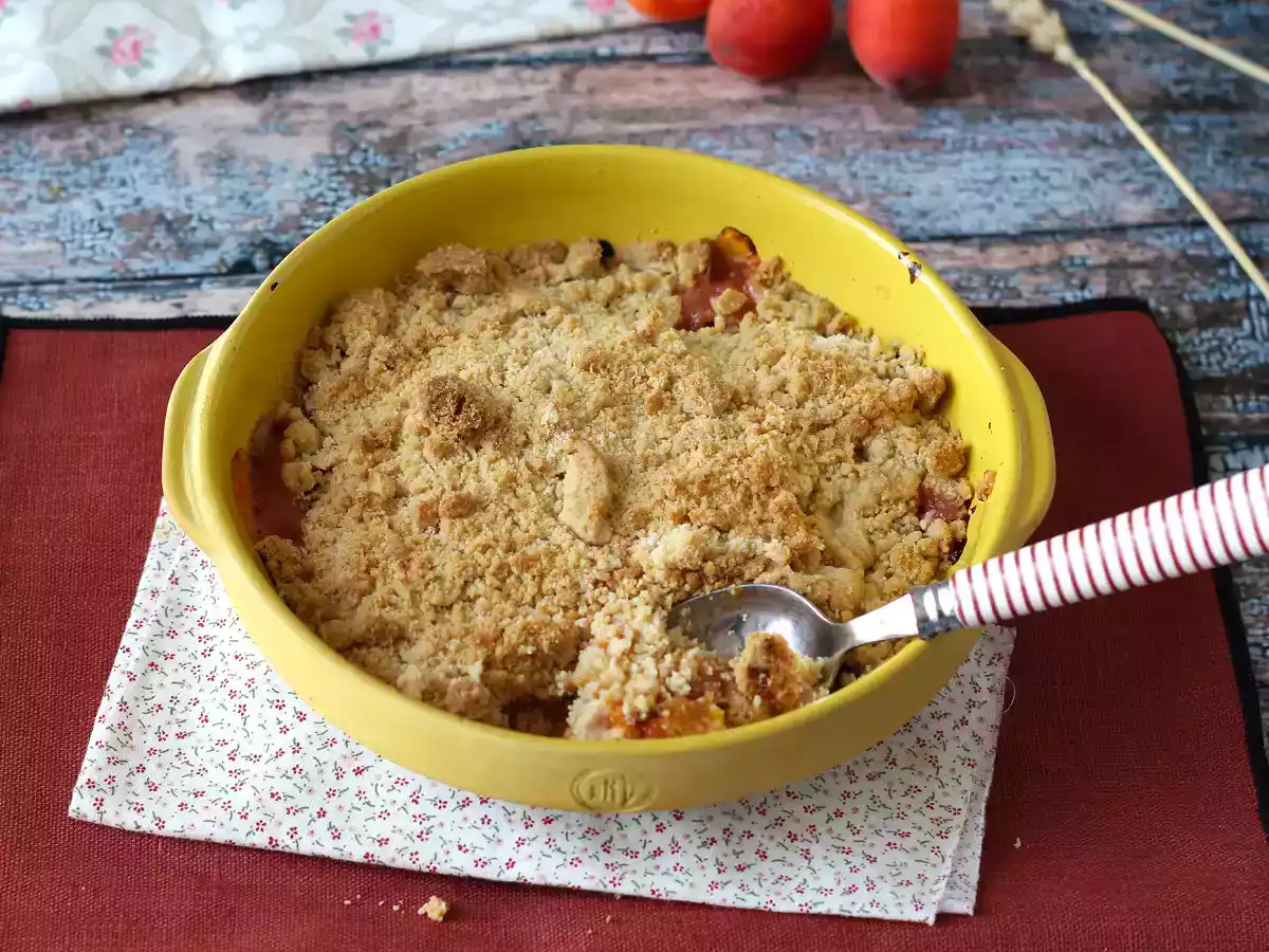 Crumble aux abricots