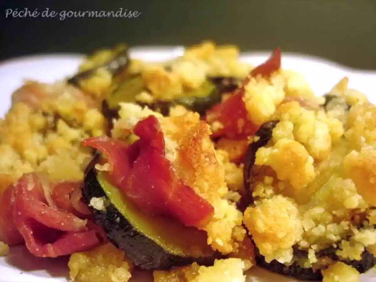 Crumble de courgettes et jambon serrano au parmesan - photo 2