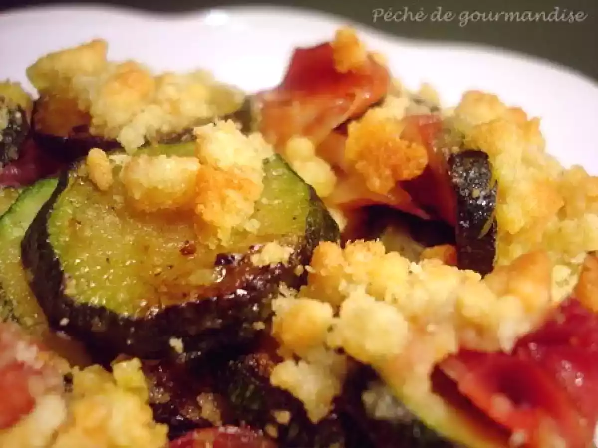 Crumble de courgettes et jambon serrano au parmesan - photo 3