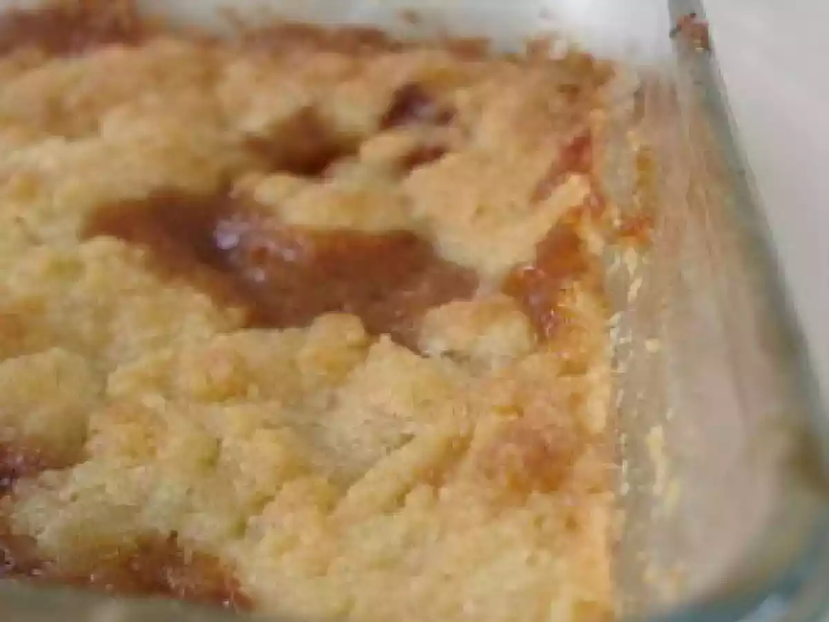 Crumble pomme confiture de lait pour l'automne