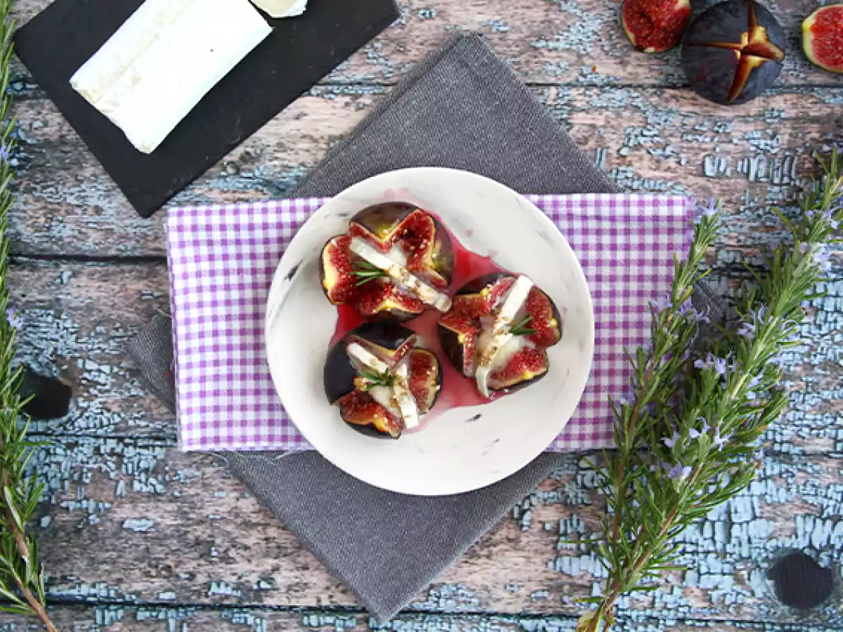 Figues rôties au chèvre miel - photo 2