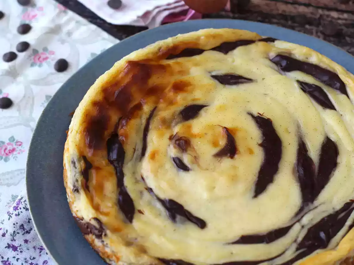 Flan marbré sans pâte super facile à faire pour un effet wahou garanti - photo 4