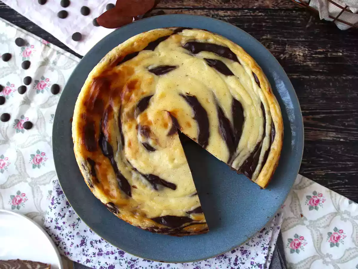 Flan marbré sans pâte super facile à faire pour un effet wahou garanti - photo 6