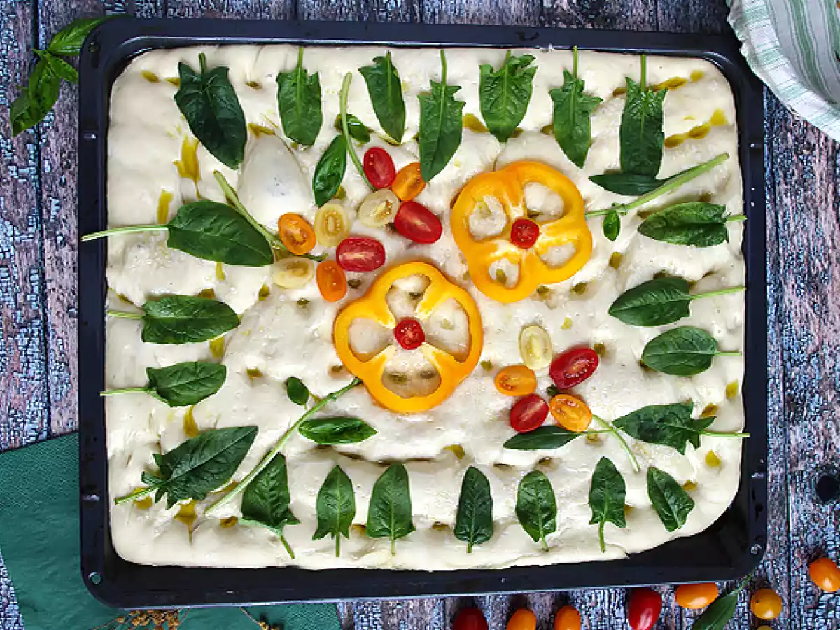 Focaccia fleurie - focaccia art - photo 2