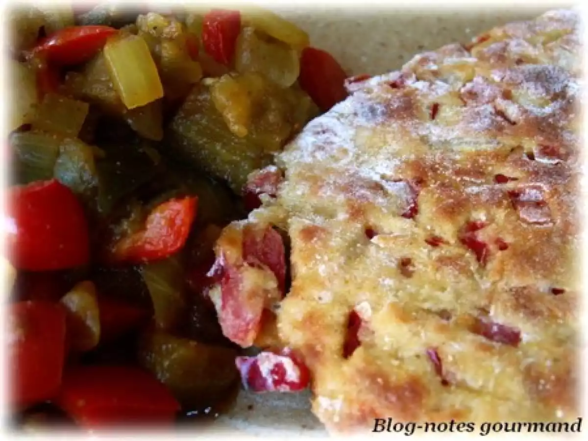 Galettes à la farine de pois chiche d'inspiration indienne