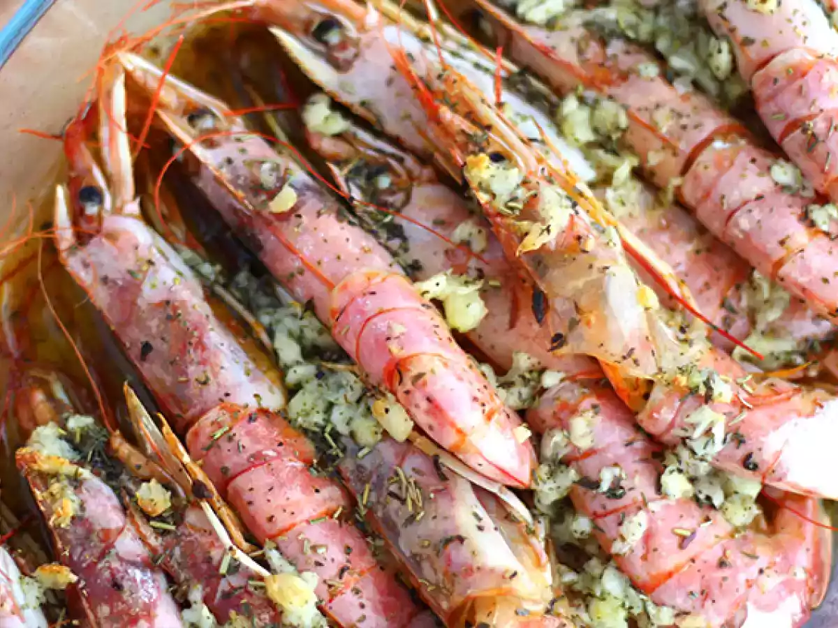 Gambas au four à l'ail et aux herbes - photo 3
