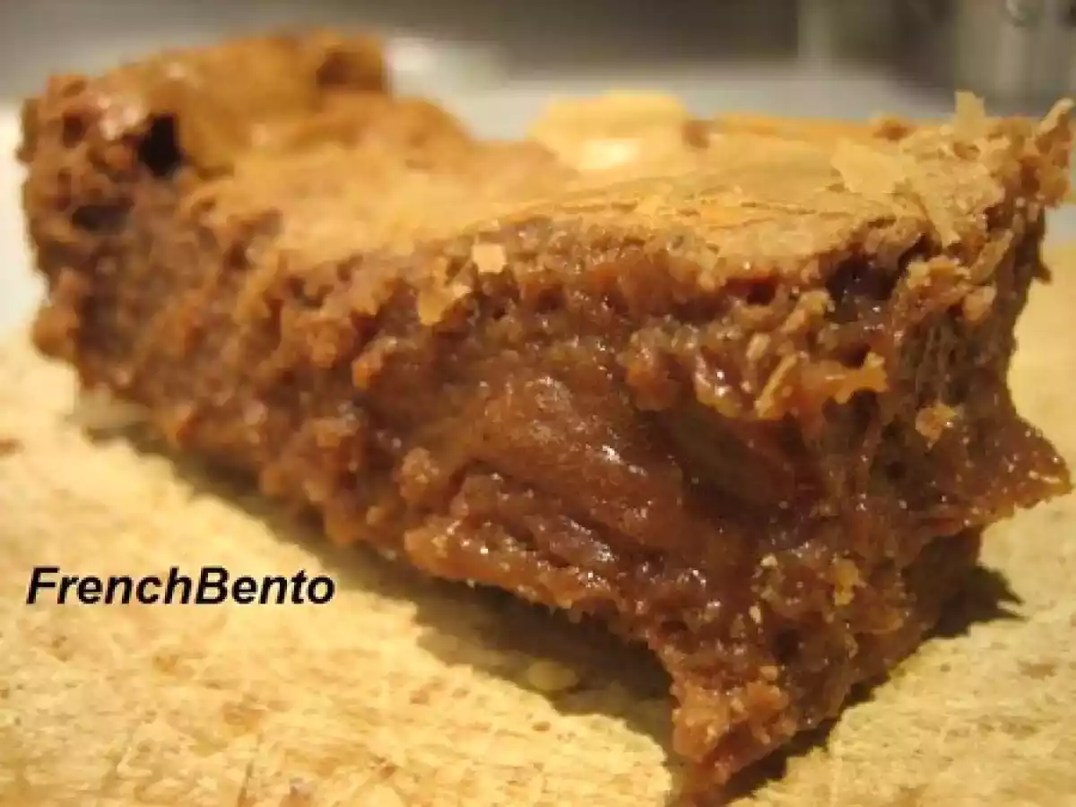 Gâteau au chocolat banc, détournement de P. Hermé